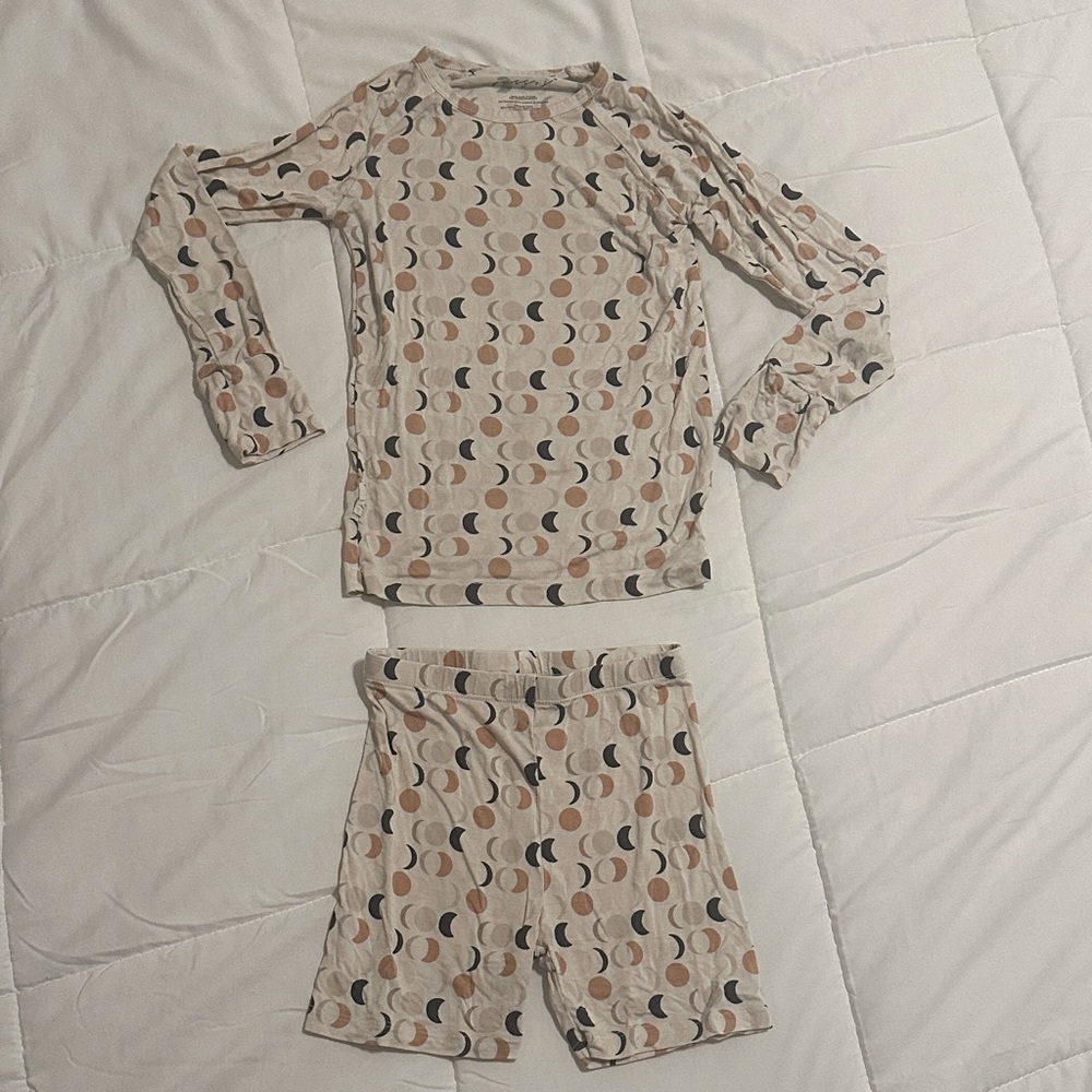Small shop ivory moons bamboo pajama set